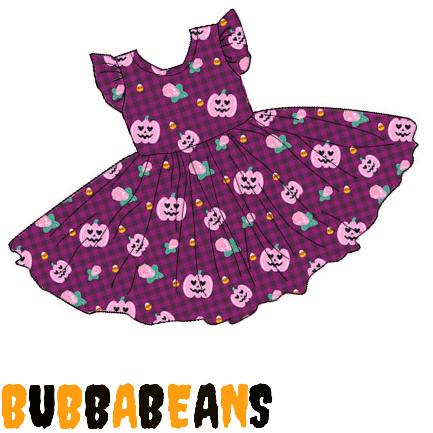 Plaid Jacks Twirl Dress