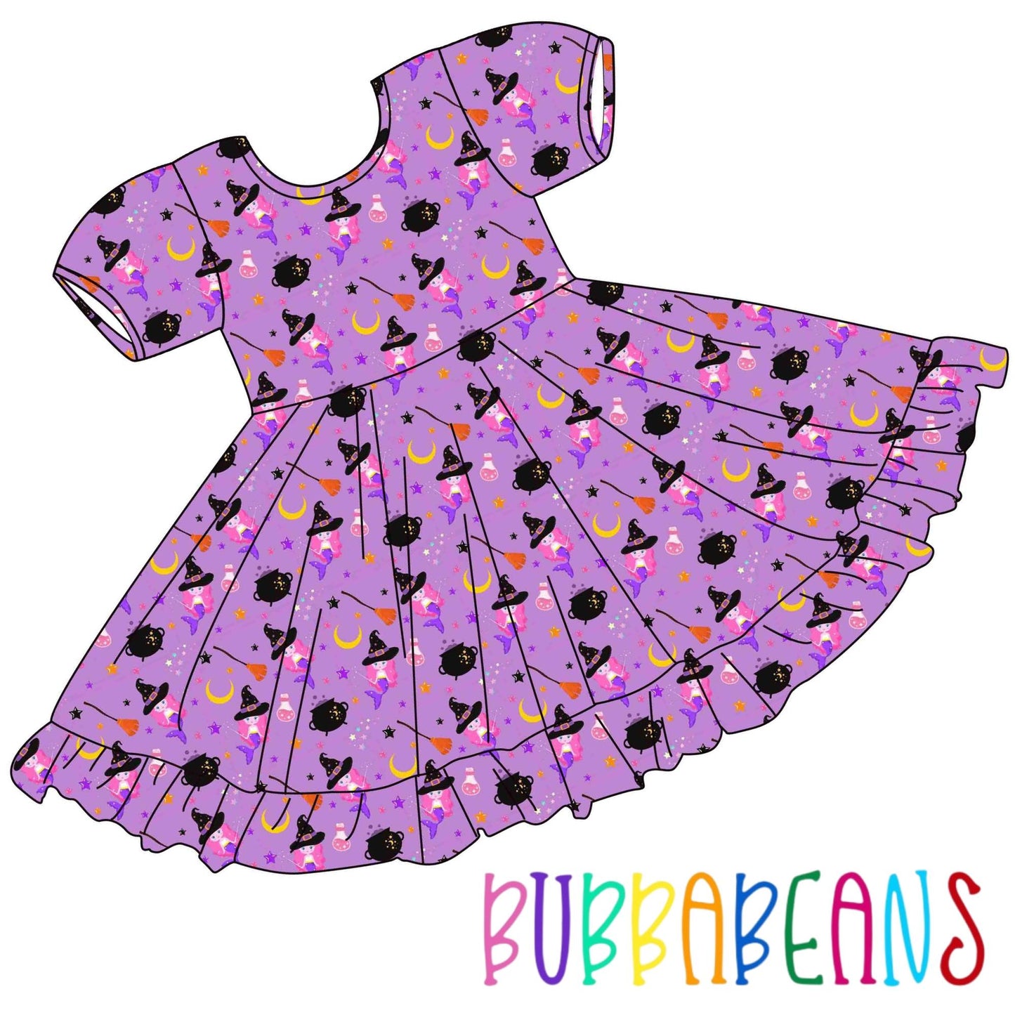Merwitch Puff Sleeve Dress