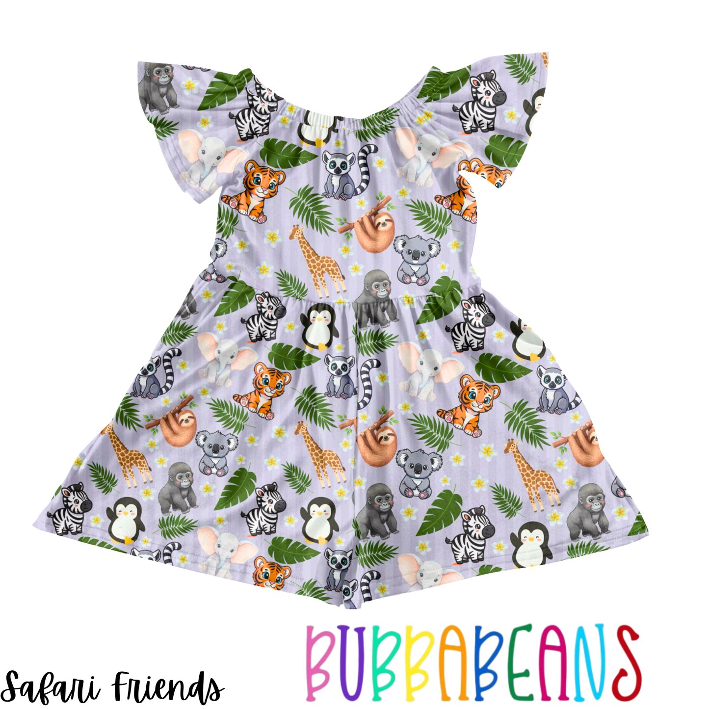 Safari Friends Romper