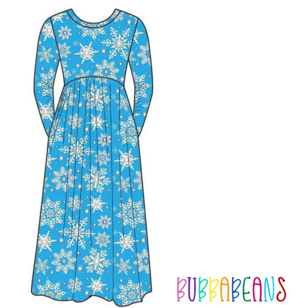 Winter Wonderland Long Sleeve Maxi