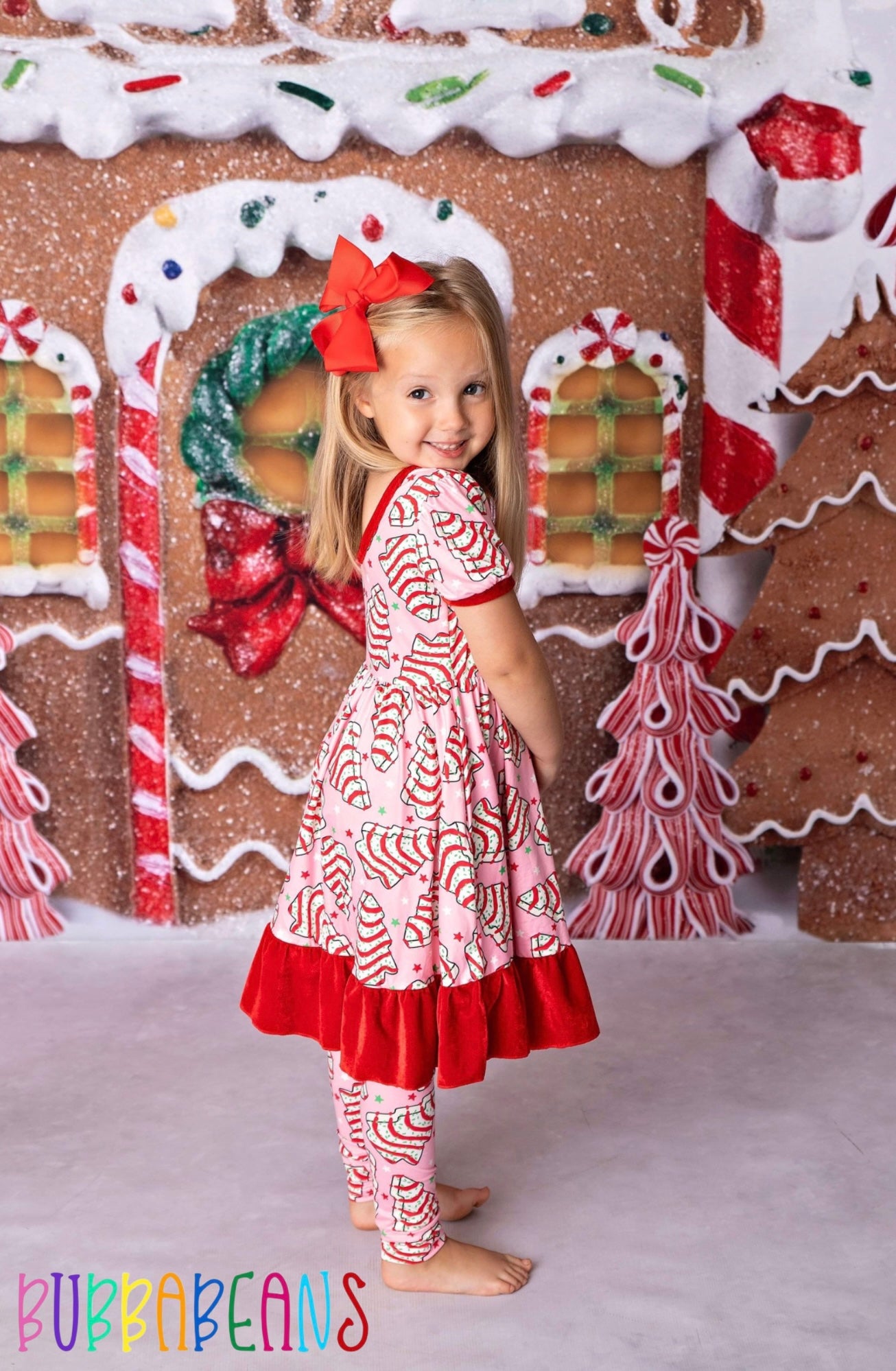 Jolly Cakes Puff Sleeve Dress
