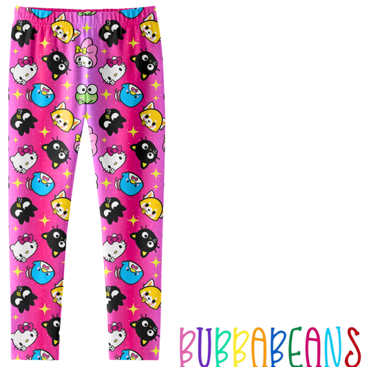 Hot Pink Kitty Legging