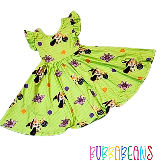 Witchy Pups Twirl Dress