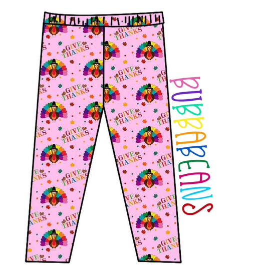 Thankful Turkeys Legging