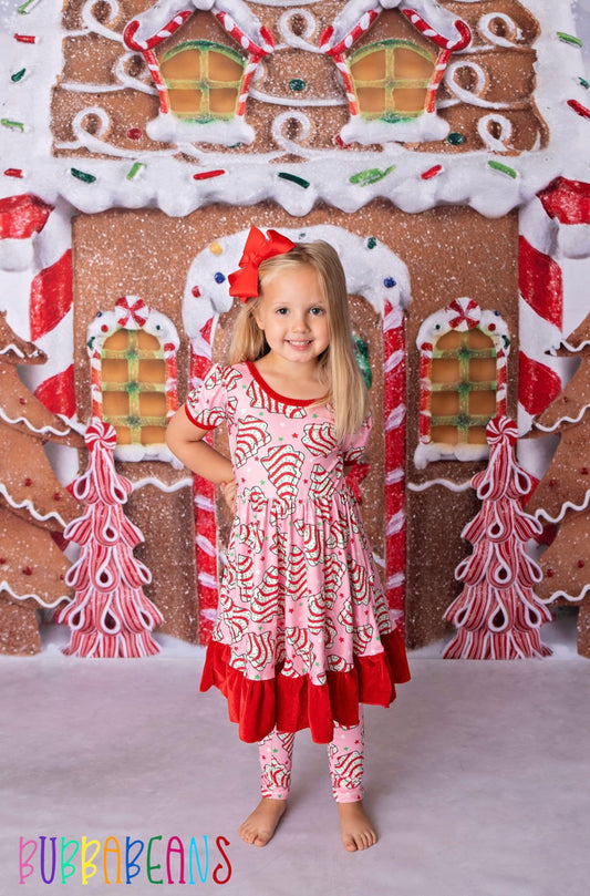 Jolly Cakes Puff Sleeve Dress