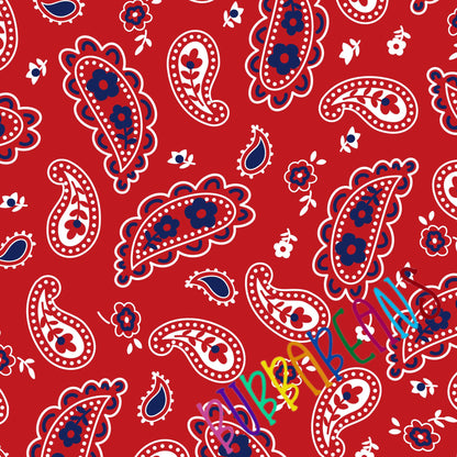 Patriotic Paisley tee