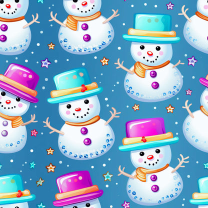 Frosty Friends Puff Sleeve Dress