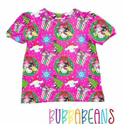 Santa's Helpers Puff Sleeve Tee