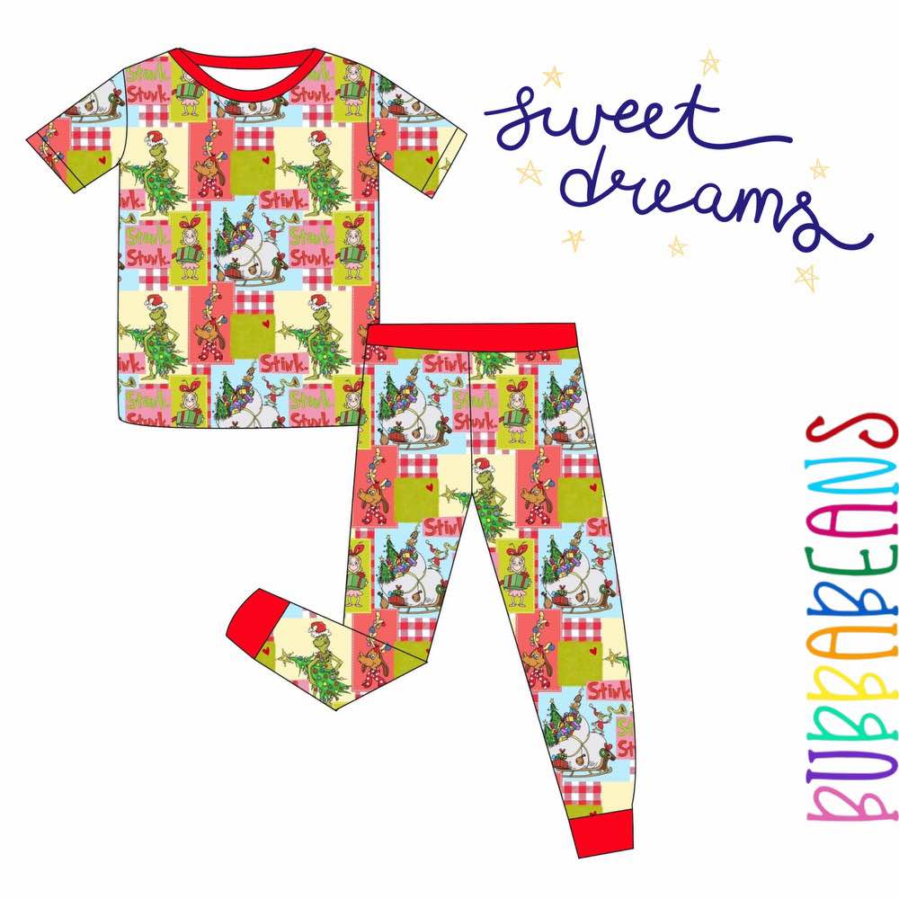 Feeling Grinchy Two-piece Lounge Set
