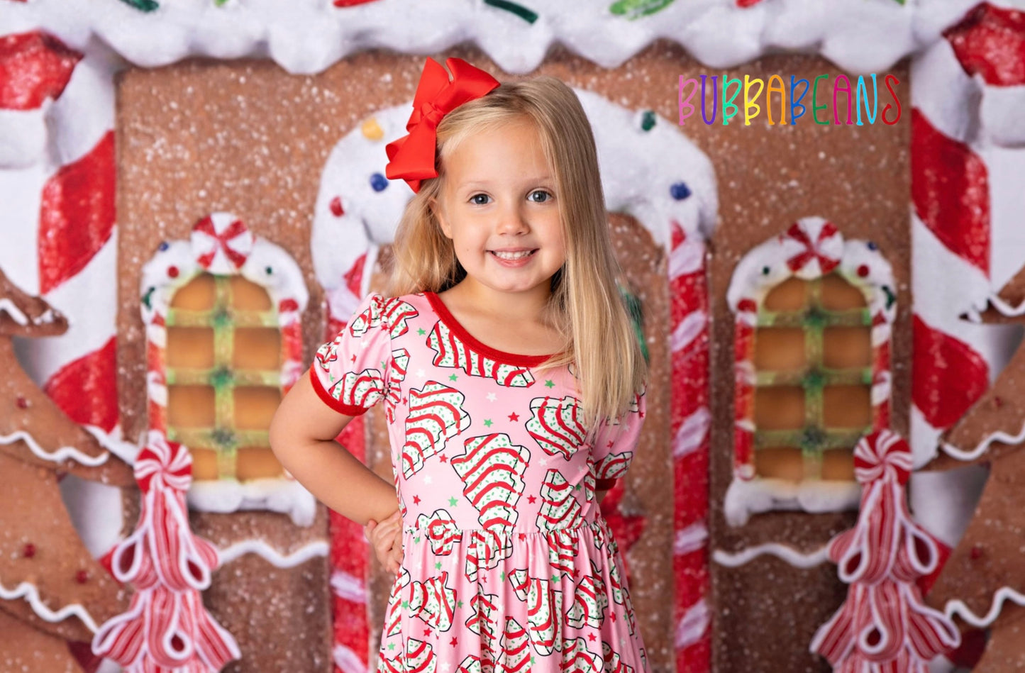 Jolly Cakes Puff Sleeve Dress