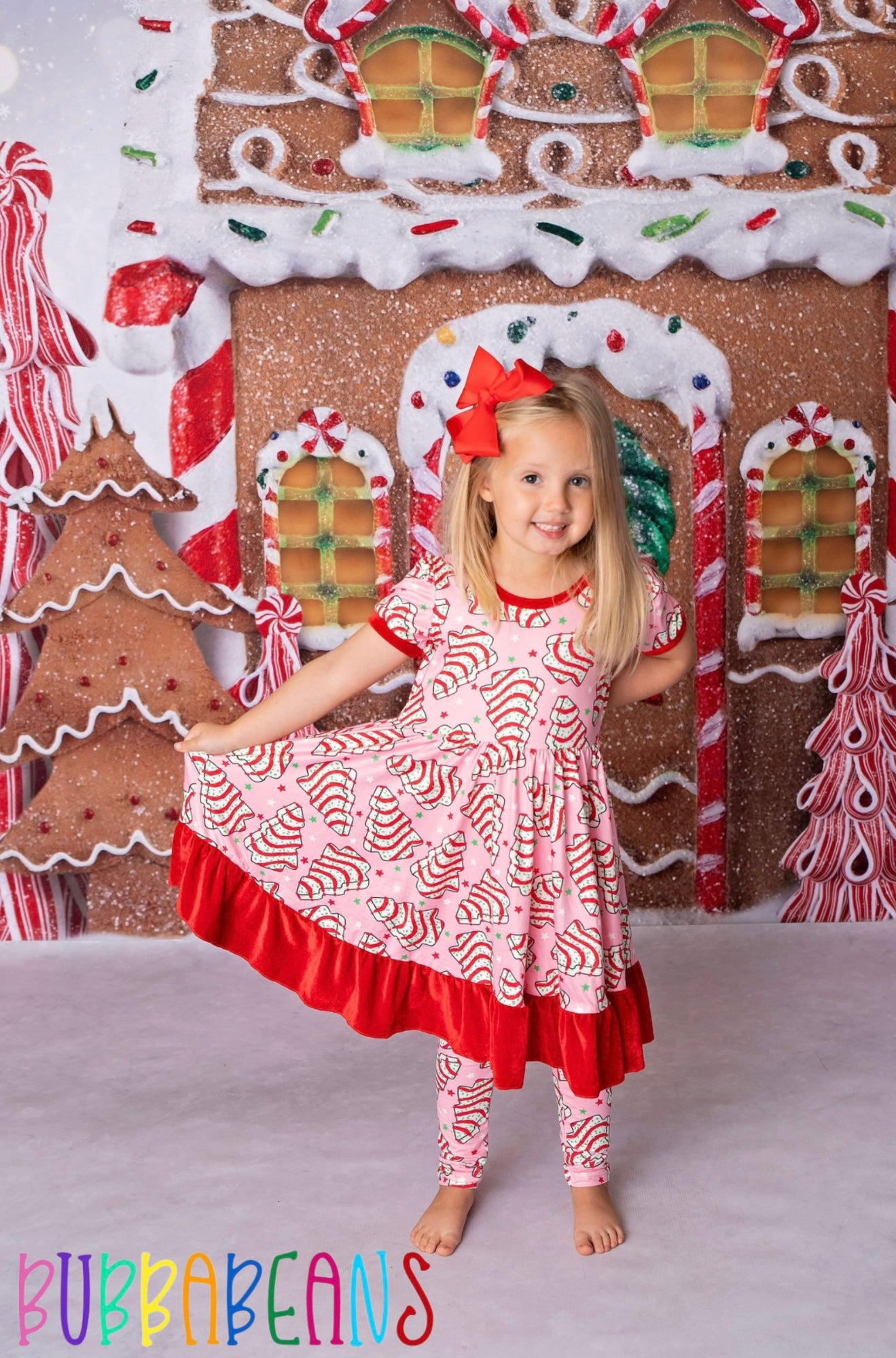 Jolly Cakes Puff Sleeve Dress
