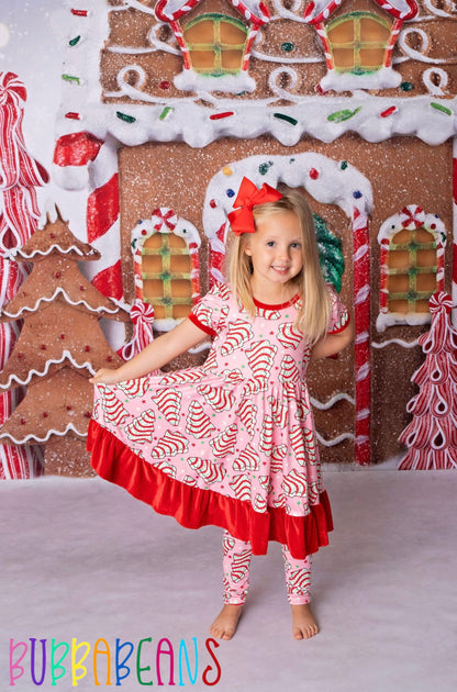 Jolly Cakes Puff Sleeve Dress
