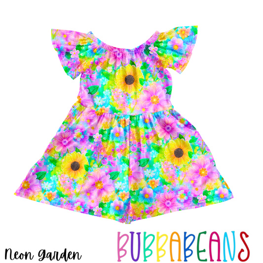 Neon Garden Romper