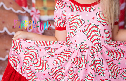 Jolly Cakes Puff Sleeve Dress