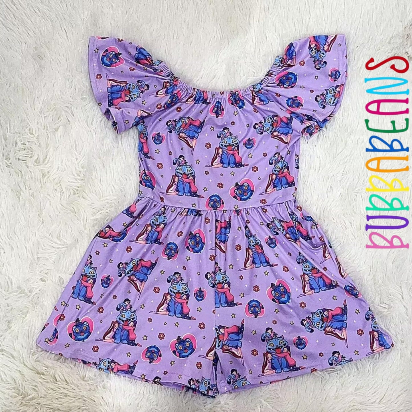Purple Pop Romper