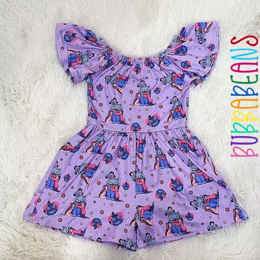 Purple Pop Romper