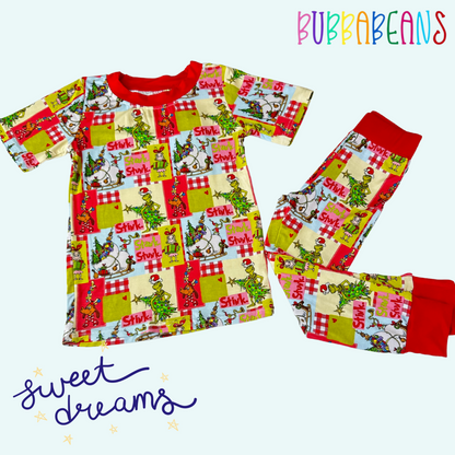 Feeling Grinchy Two-piece Lounge Set