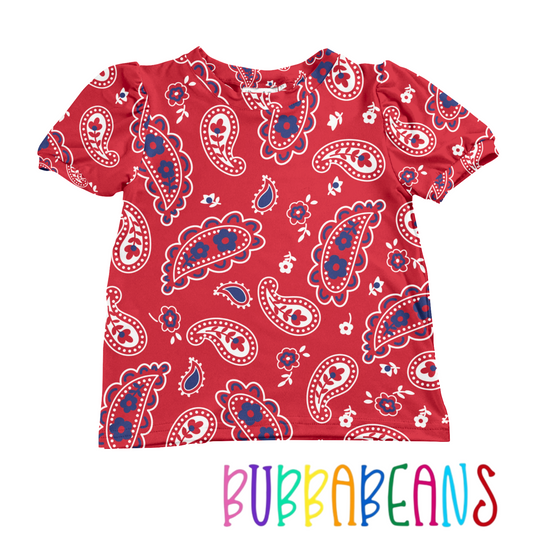 Patriotic Paisley tee