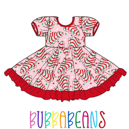 Jolly Cakes Puff Sleeve Dress